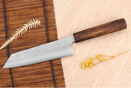 Couteau bunka Wusaki Yoshi G3 chêne 17cm - Couteau artisanal japonais