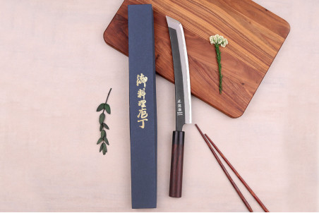 Couteau sakimaru artisanal japonais Wusaki Sakimaru BS1 - Lame 24cm