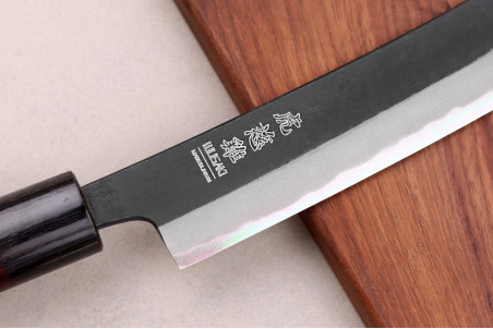 Couteau sakimaru artisanal japonais Wusaki Sakimaru BS1 - Lame 24cm
