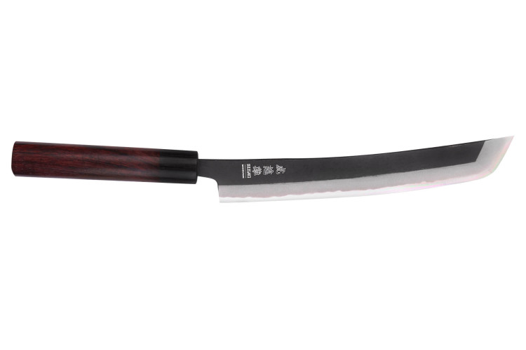 Couteau sakimaru artisanal japonais Wusaki Sakimaru BS1 - Lame 24cm
