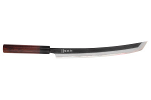 Couteau japonais sakimaru Wusaki BS1 fabrication artisanale - Lame 30cm
