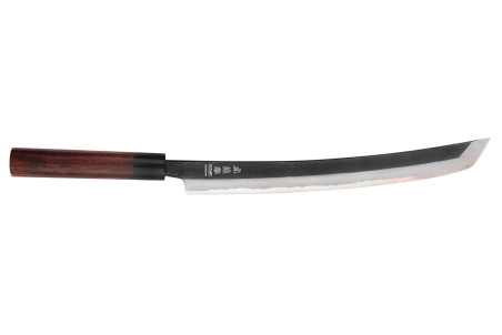 Couteau japonais sakimaru Wusaki BS1 fabrication artisanale - Lame 30cm
