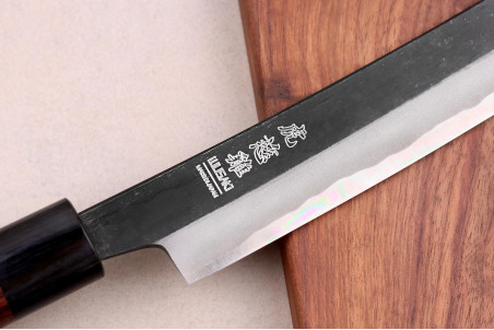 Couteau japonais sakimaru Wusaki BS1 fabrication artisanale - Lame 30cm