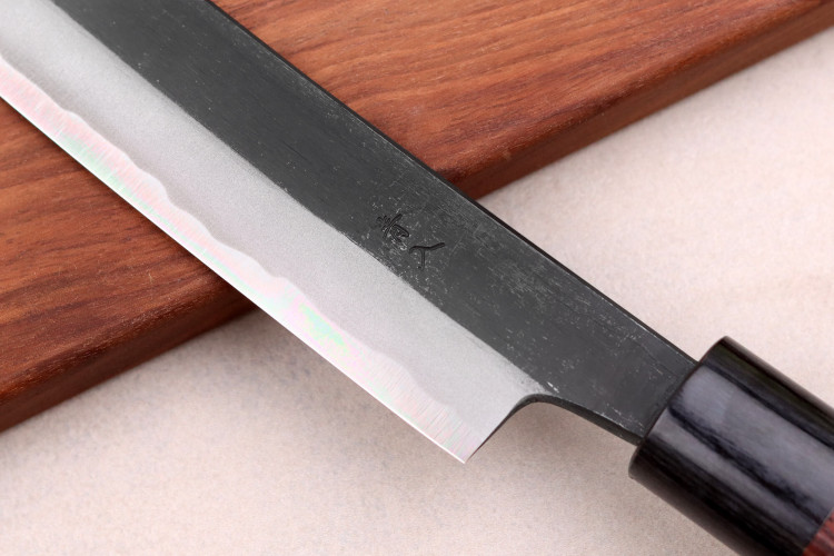 Couteau japonais sakimaru Wusaki BS1 fabrication artisanale - Lame 30cm