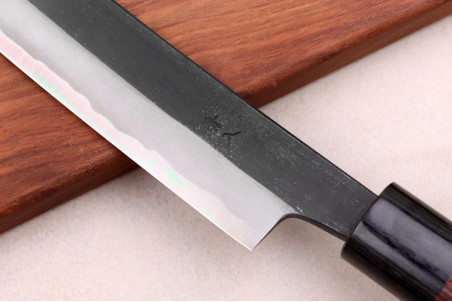 Couteau japonais sakimaru Wusaki BS1 fabrication artisanale - Lame 30cm