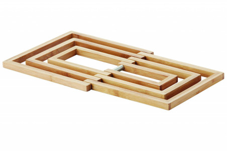 Dessous de plat en bambou Point Virgule extensible