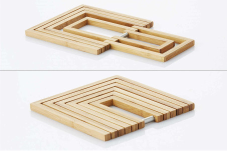 Dessous de plat en bambou Point Virgule extensible