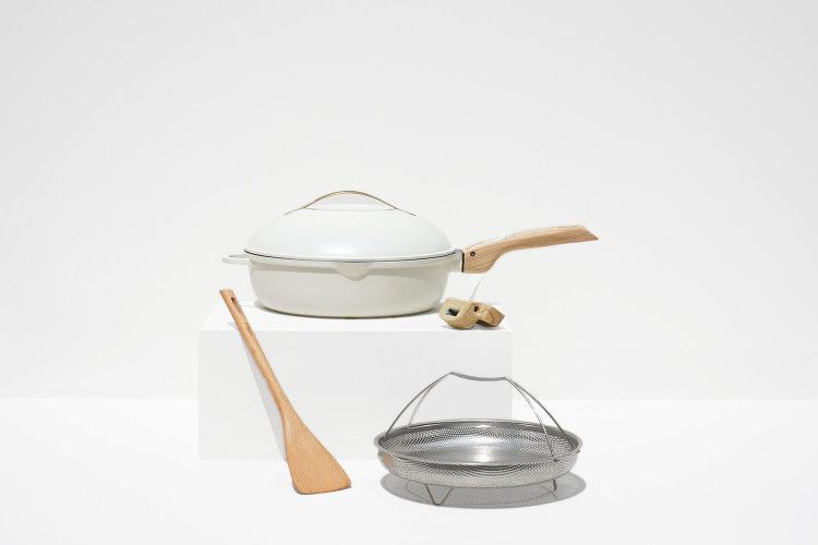 Poêle antiadhérente Cookut La Fabuleuse 8-en-1 - Coloris : Meringue