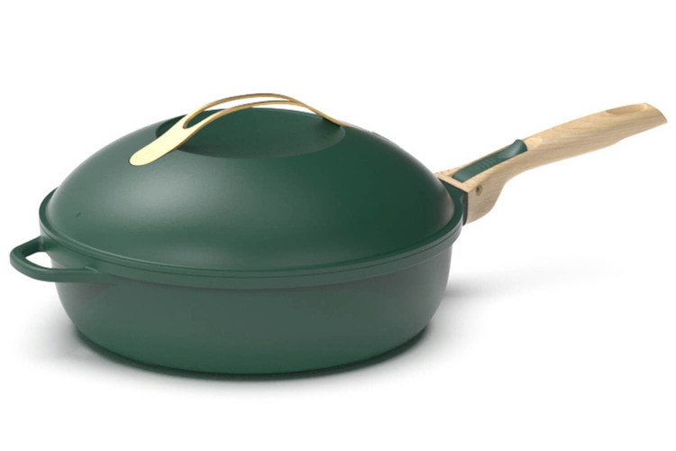 Poêle tous feux dont induction Cookut La Fabuleuse 8-en-1 - Couleur canopée 28cm