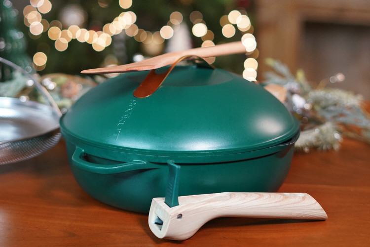 Poêle tous feux dont induction Cookut La Fabuleuse 8-en-1 - Couleur canopée 28cm