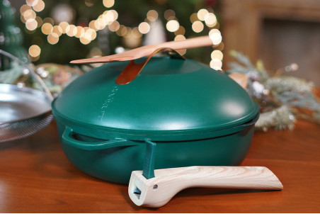 Poêle tous feux dont induction Cookut La Fabuleuse 8-en-1 - Couleur canopée 28cm