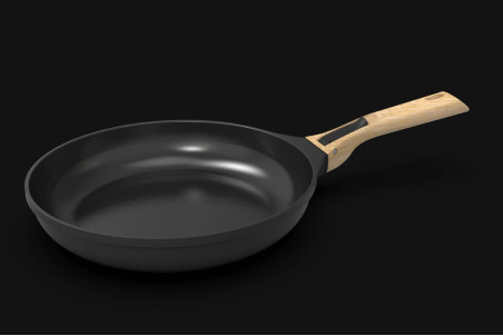 Lot de 2 poêles et 1 casserole à poignée amovible L'Incroyable Kit Cookut - Graphite
