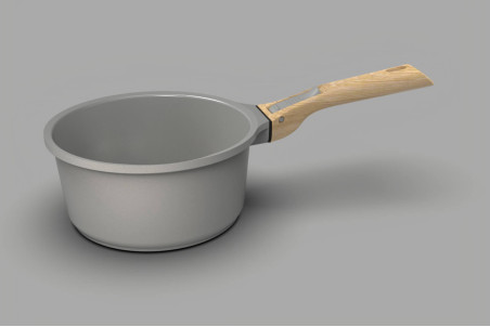 Duo de poêles et casserole L'Incroyable Kit Cookut poignée amovible - Coloris : perle