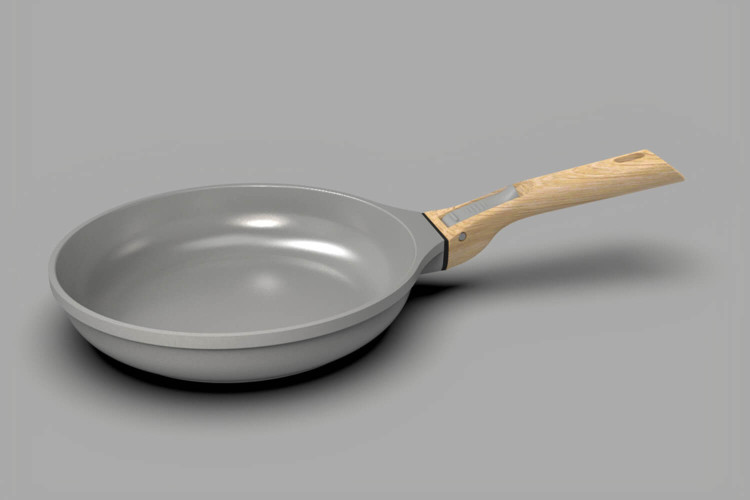 Duo de poêles et casserole L'Incroyable Kit Cookut poignée amovible - Coloris : perle