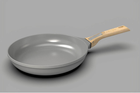 Duo de poêles et casserole L'Incroyable Kit Cookut poignée amovible - Coloris : perle