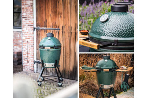 Barbecue charbon de bois Big Green Egg Medium polyvalent en céramique - Haut de gamme 2